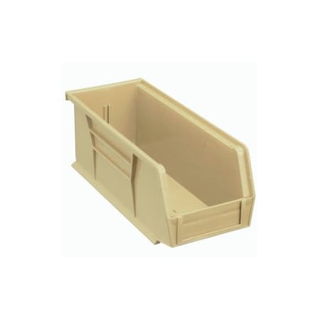 Quantum Storage Systems Hang & Stack Storage Bin, Plastic, Beige, 12 PK QUS224IV